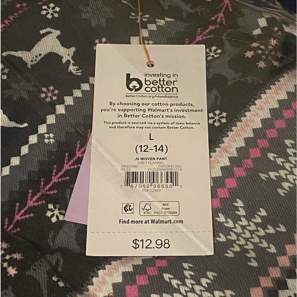 NWT - Joyspun Women’s Christmas Pajama Sleep Pants (Pink, Black, Grey Design) - Picture 3 of 11